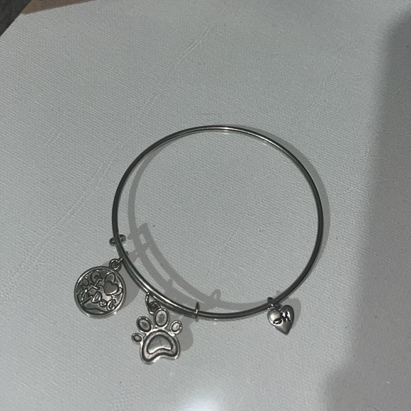 Chrysalis I Love My Dog Expandable Bangle (SILVER) - Picture 3 of 4